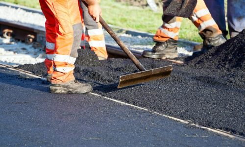 Asphaltage travaux