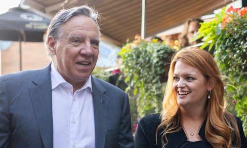 Catherine Blouin avec François Legault