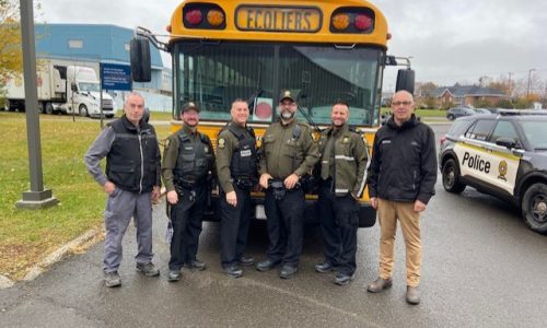 Comité sécurité transport scolaire Gaspésie-sud avec SQ