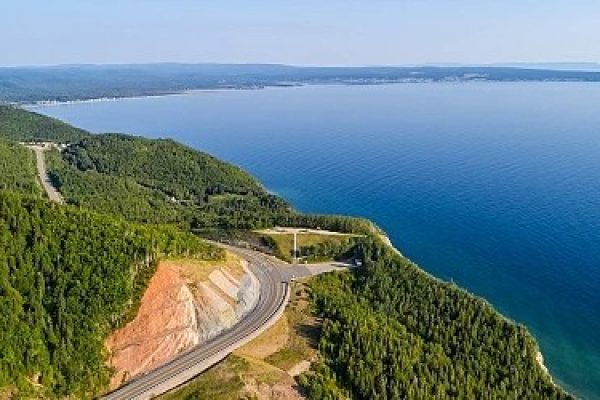 Gaspésie vue aérienne