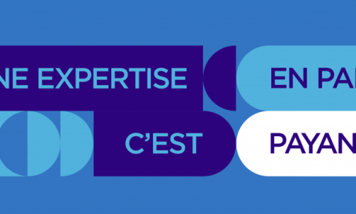 Institut national de la paie logo avec slogan