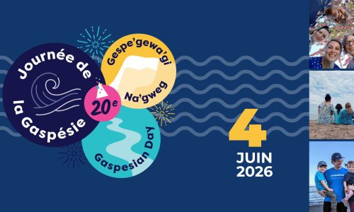 Journée de la Gaspésie logo Vivre en Gaspésie 20e édition 2026