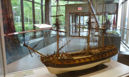 Lieu historique Bataille Ristigouche maquette Le Machaud