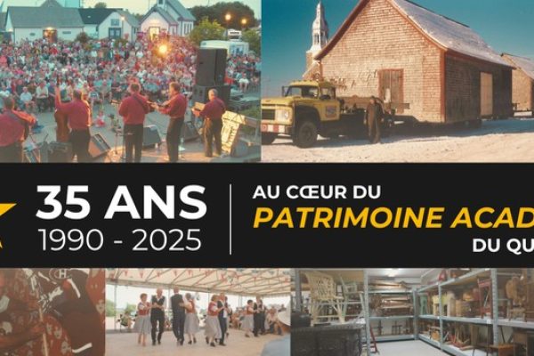 Musée acadien Bonaventure 35e anniversaire bannière
