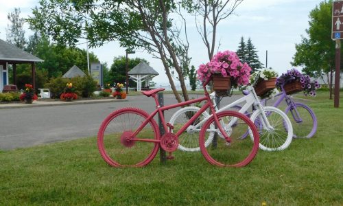 Paspébiac vélo fleuri