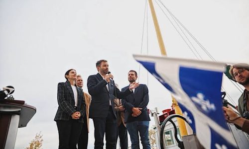 Paul St-Pierre Plamondon à Gaspé campagne électorale 2026