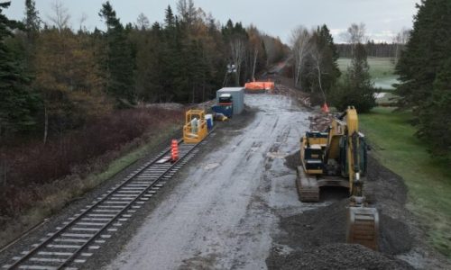 Société chemin fer Gaspésie travaux