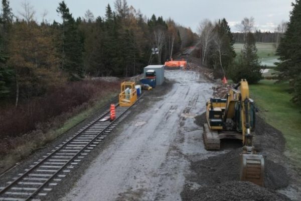 Société chemin fer Gaspésie travaux