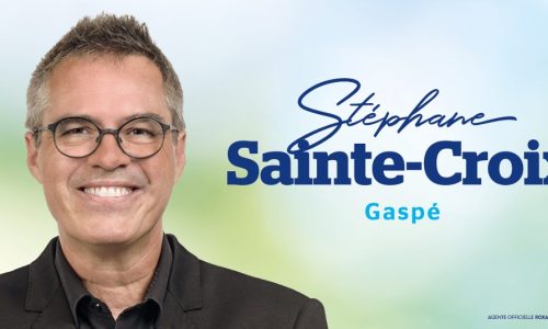 Stéphane Ste-Croix député Gaspé bandeau