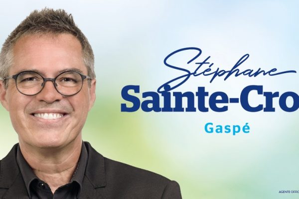 Stéphane Ste-Croix député Gaspé bandeau